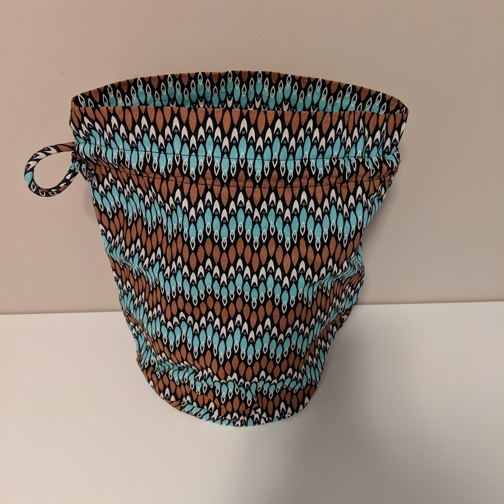 VERA BRADLEY Ditty Bag Java Blue/Brown